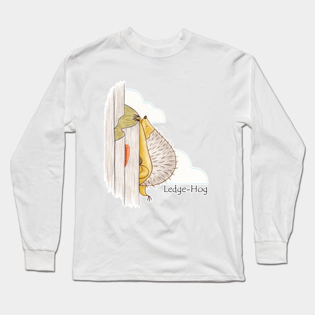 A Hog's Life - Ledge-Hog Long Sleeve T-Shirt by shiro